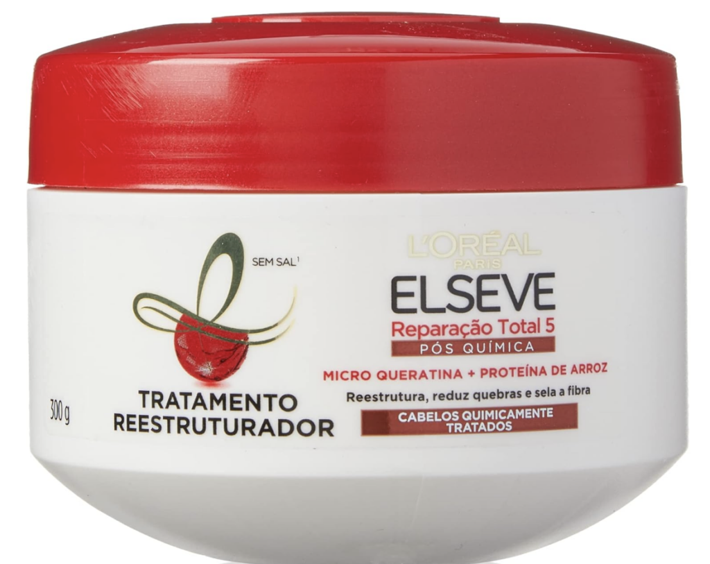 máscara para cabelo descolorido e poroso