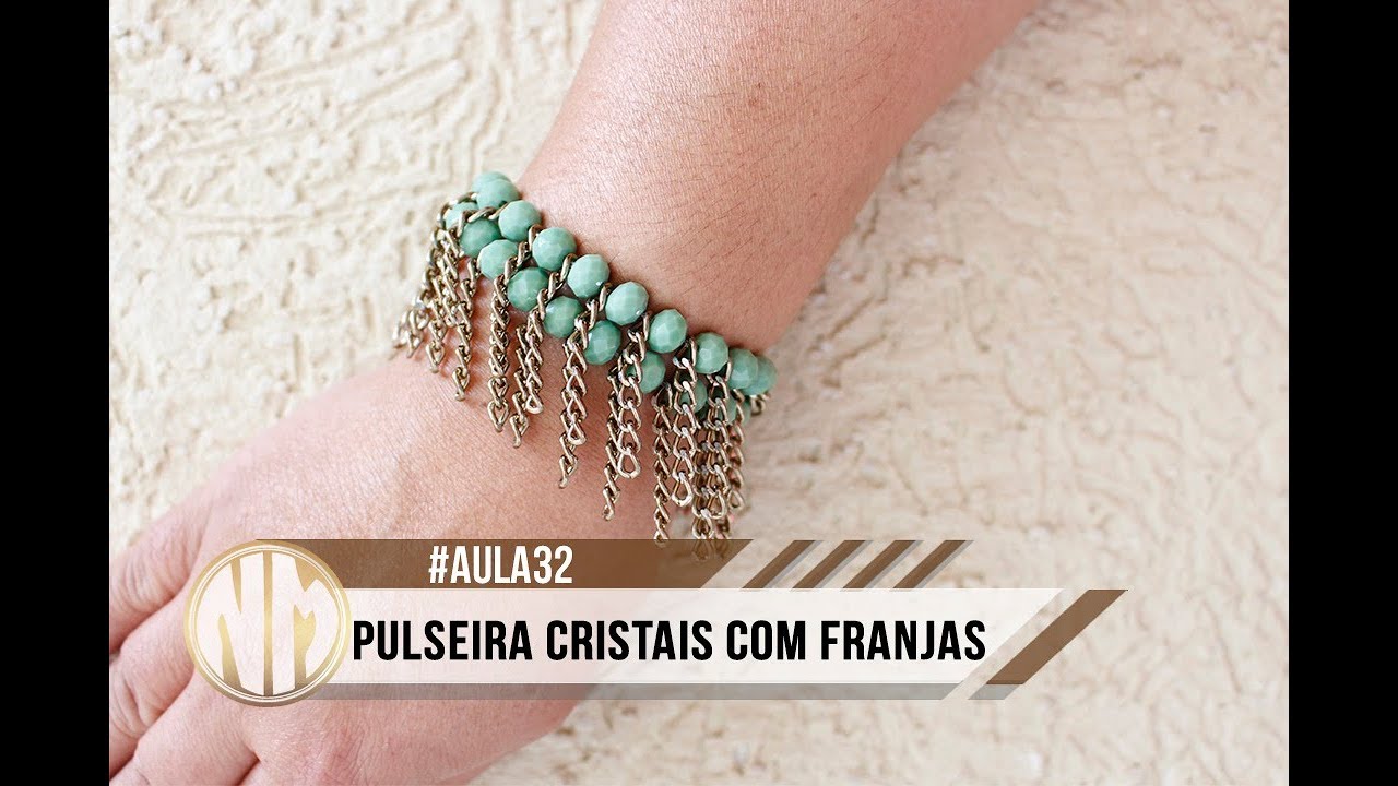 pulseira de franja para festa