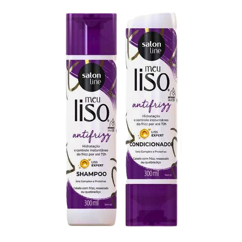 Shampoo antifrizz para cabelo liso