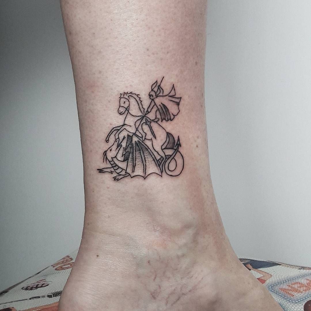 tatuagem são jorge com espada